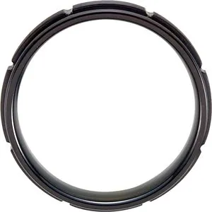 Black Titanium Grooved Band T1023 - 7 mm