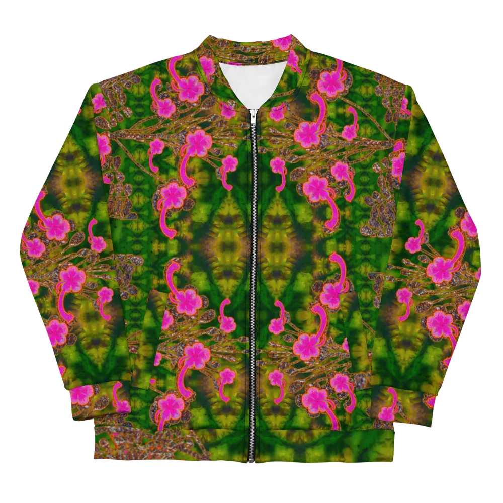Bomber Jacket (Unisex)(WindSong Flower) RJSTH@Fabric#7 RJSTHW2022 RJS