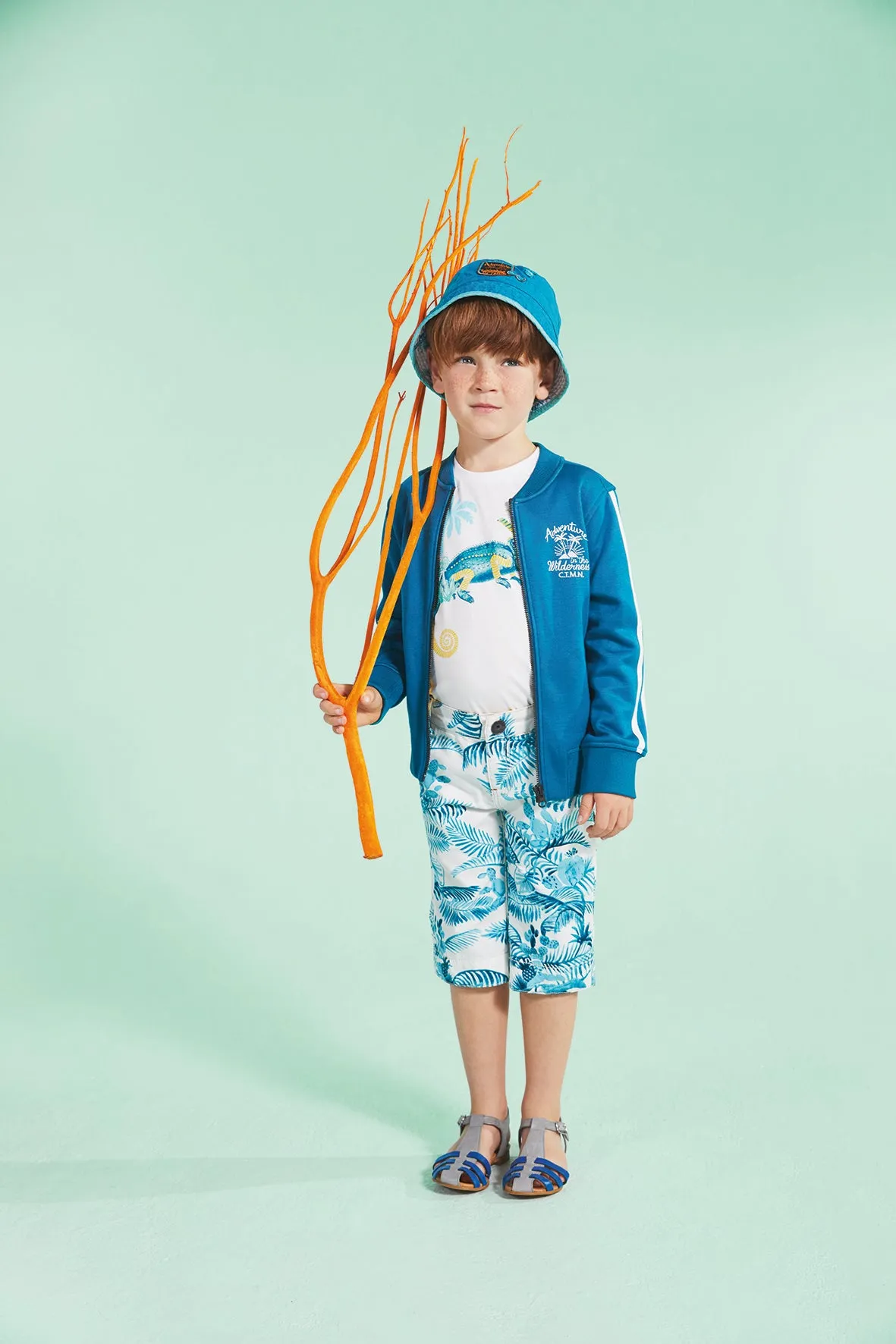 Boys T-shirt with Chameleon Design