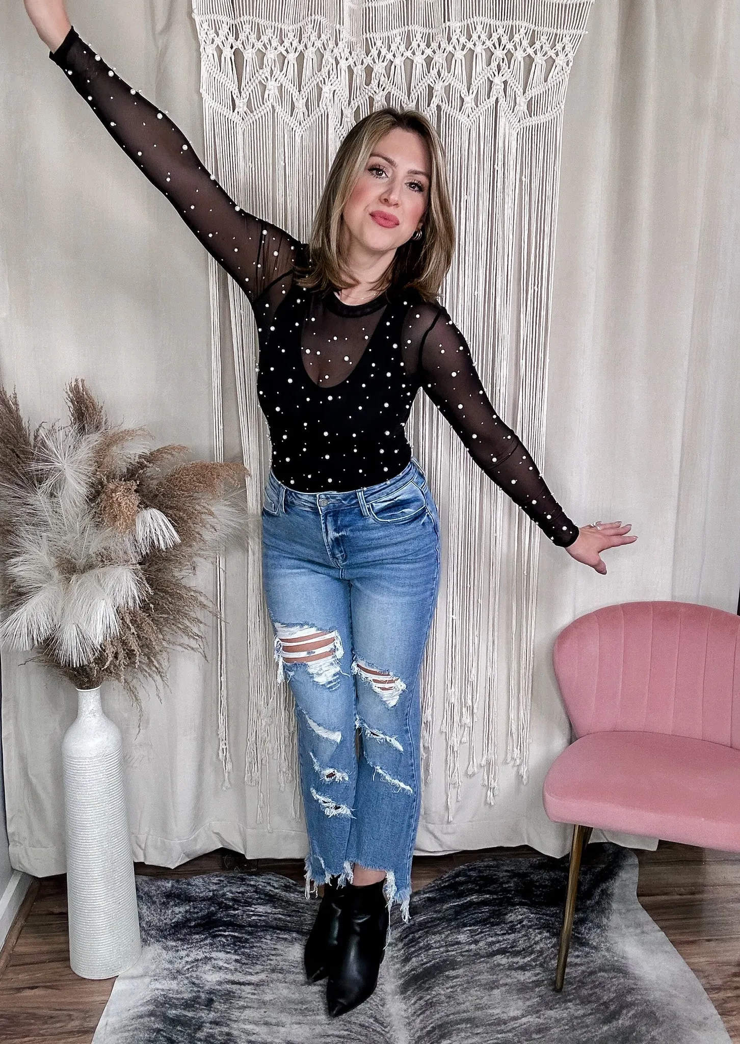 Brie Distressed Crop Jean