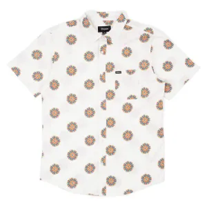 Brixton Charter Print S/S Woven Shirt Off White/Autumn