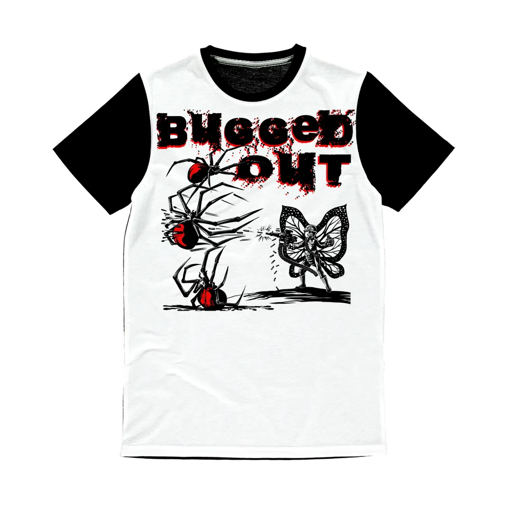 Bugged Out Butterfly Classic Sublimation Panel T-Shirt