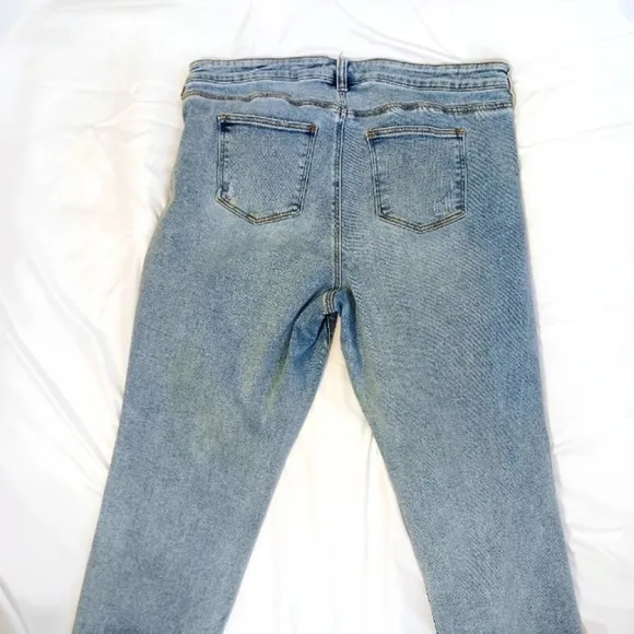 CELEBRITY PINK Jeans Plus Sz 20 The Bestie Lt Blue MODERN Open Knee DISTRESSED
