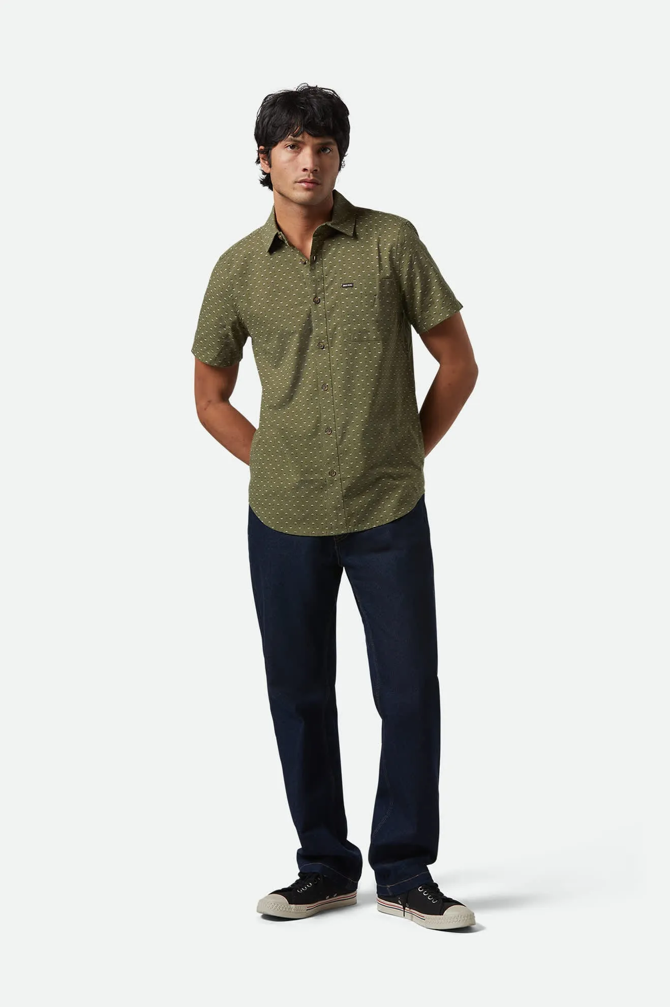 Charter Print S/S Shirt - Ivy Green/Micro Floral