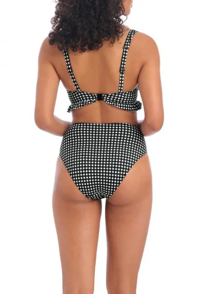 Check In Monochrome Uw High Apex Bikini Top -