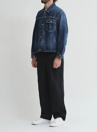 CO/LI Denim Short Jacket | Indigo Blue
