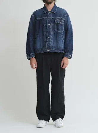 CO/LI Denim Short Jacket | Indigo Blue