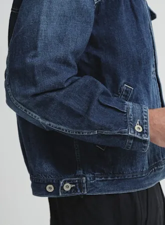 CO/LI Denim Short Jacket | Indigo Blue