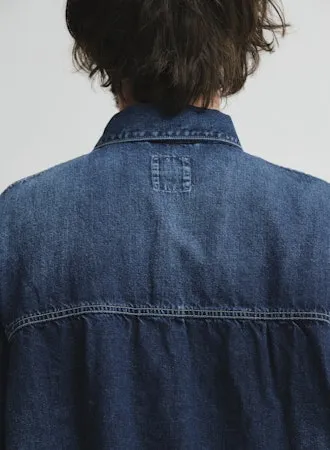 CO/LI Denim Short Jacket | Indigo Blue