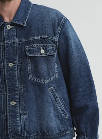 CO/LI Denim Short Jacket | Indigo Blue