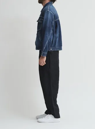 CO/LI Denim Short Jacket | Indigo Blue