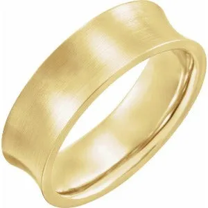 Concave Edge Band with Satin Finish 51936 - 4 mm - 7 mm