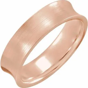 Concave Edge Band with Satin Finish 51936 - 4 mm - 7 mm