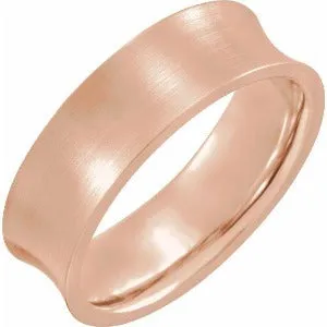 Concave Edge Band with Satin Finish 51936 - 4 mm - 7 mm