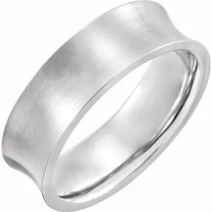 Concave Edge Band with Satin Finish 51936 - 4 mm - 7 mm
