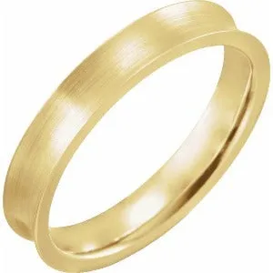 Concave Edge Band with Satin Finish 51936 - 4 mm - 7 mm