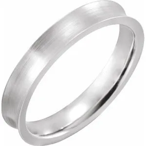 Concave Edge Band with Satin Finish 51936 - 4 mm - 7 mm
