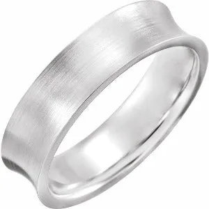 Concave Edge Band with Satin Finish 51936 - 4 mm - 7 mm