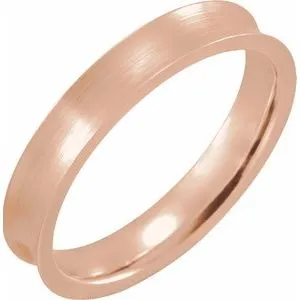 Concave Edge Band with Satin Finish 51936 - 4 mm - 7 mm