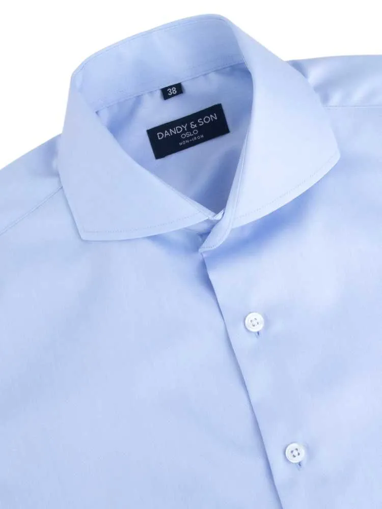 Cutaway Light Blue Non-Iron Premium Shirt