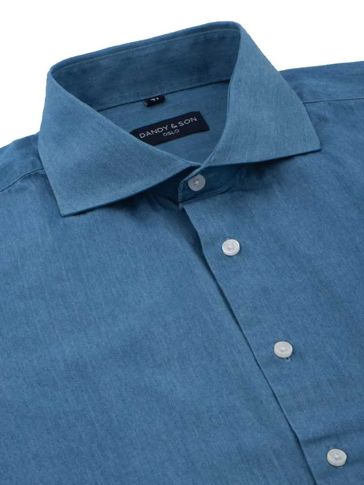 Cutaway Light Denim Shirt