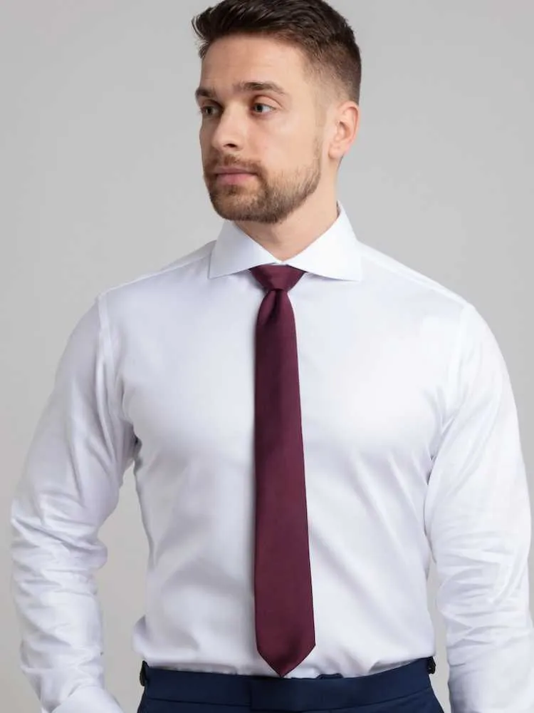 Cutaway White Premium Weave Shirt