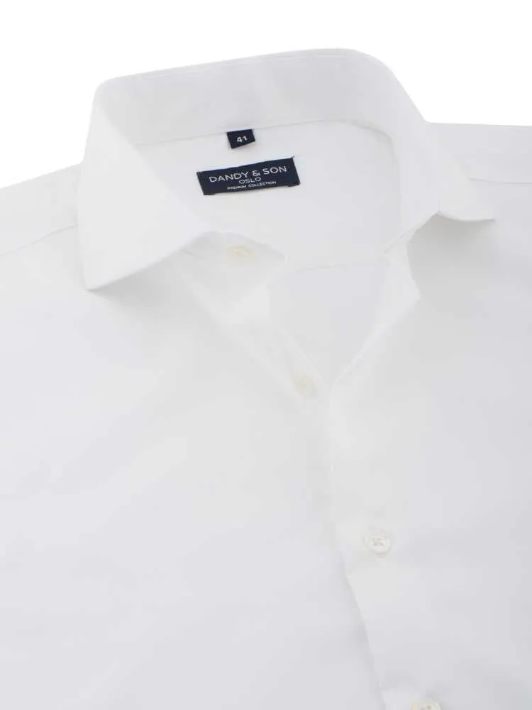 Cutaway White Premium Weave Shirt