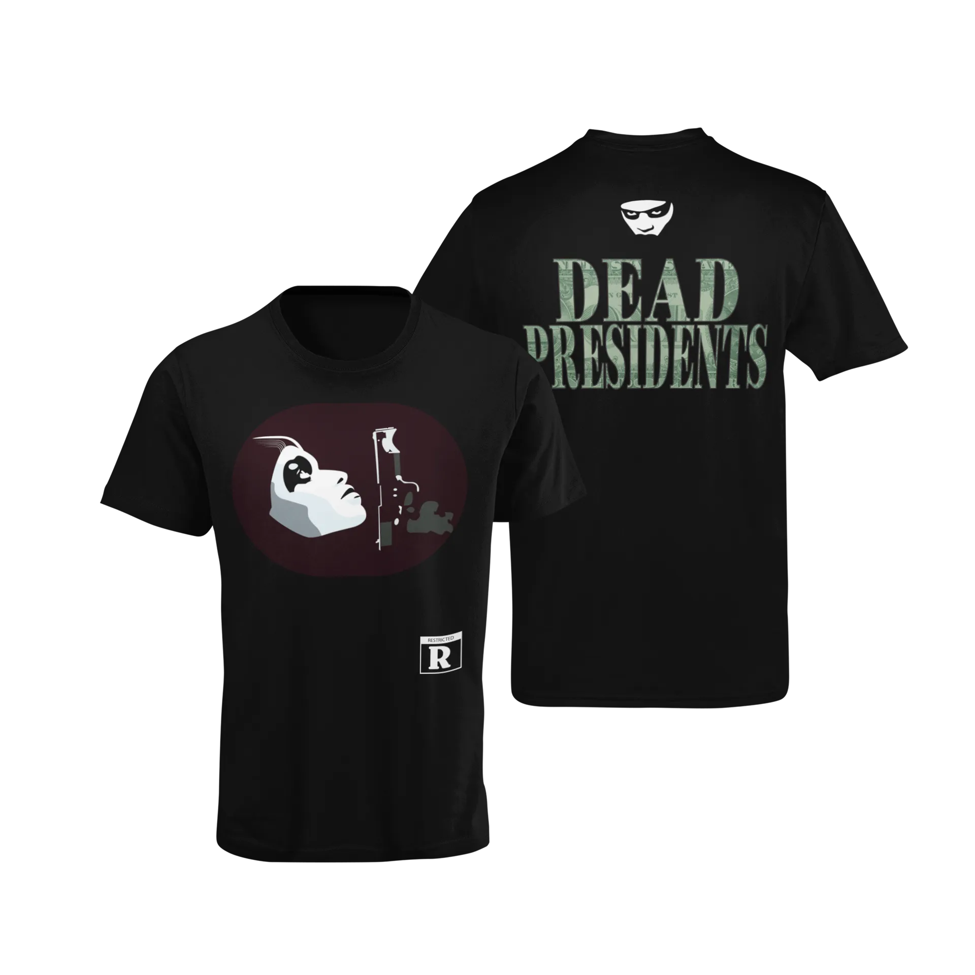 DEAD PRESIDENTS MASKED GUN TSHIRT