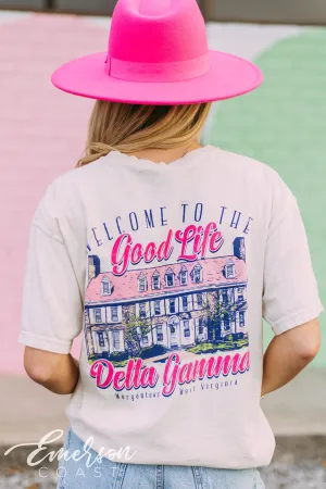 Delta Gamma Welcome To The Good Life Tee
