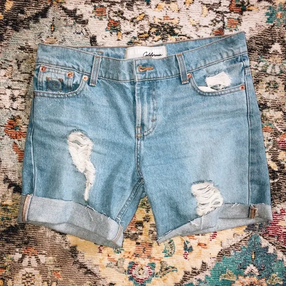 Denim shorts