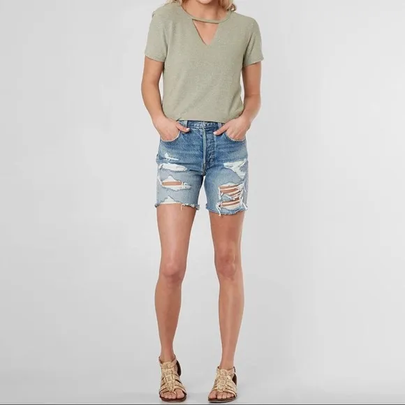 Denim shorts