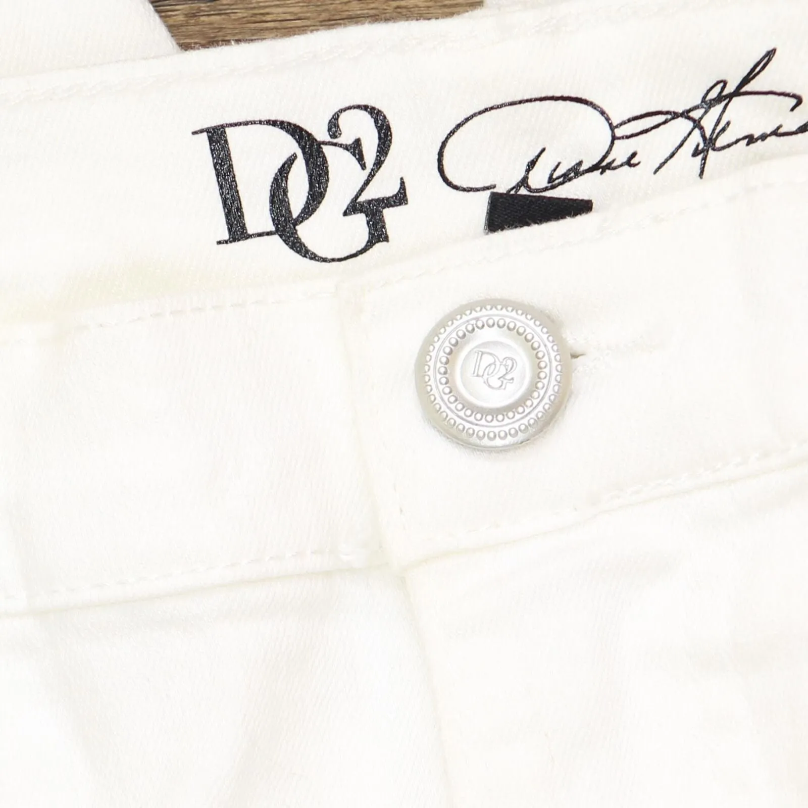 DG2 Womens Glitter Spray Anniversary Skinny Jeans 697733 Ivory Gray 10