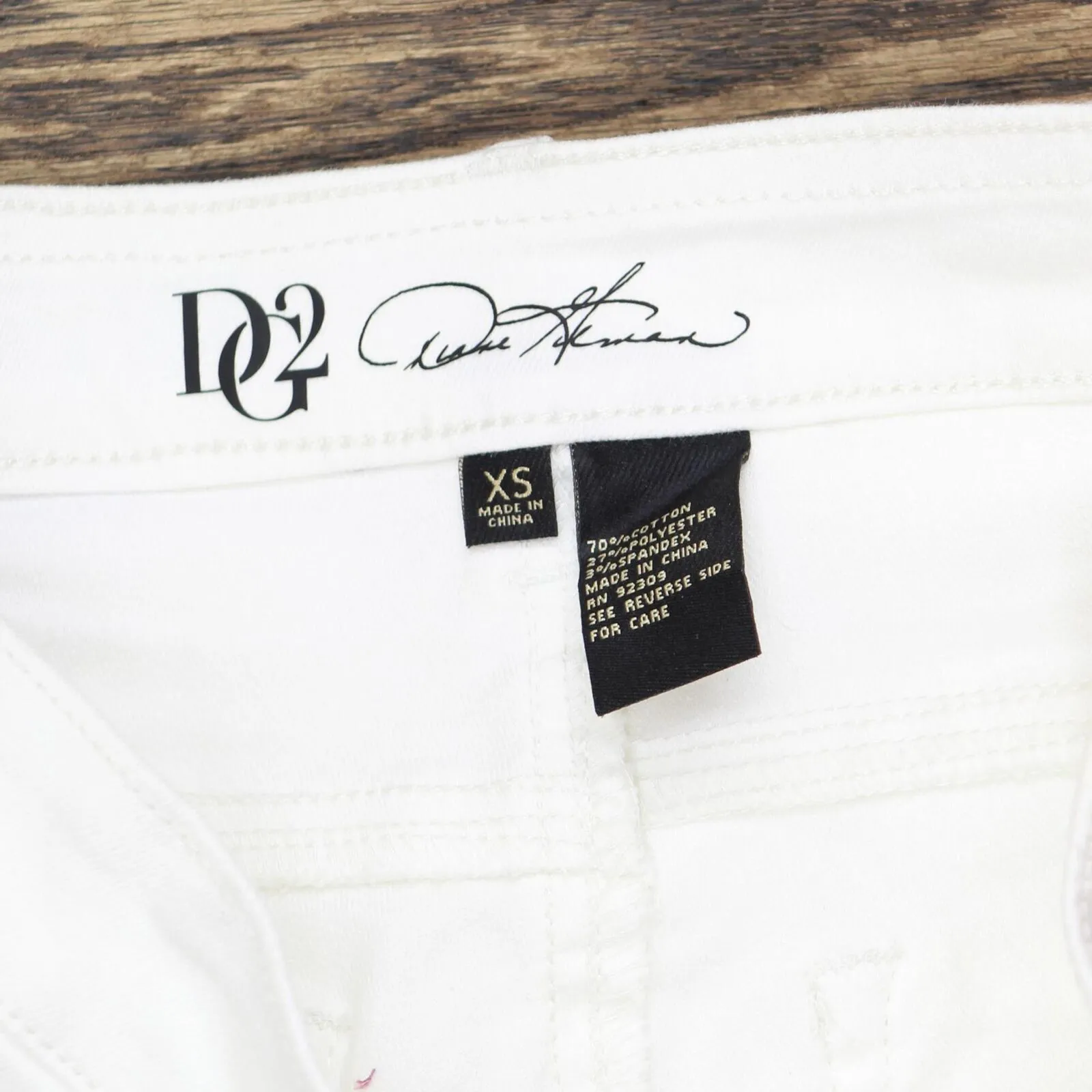 DG2 Womens Sorbet Denim Pull-On Skinny Jean 693814 White XS
