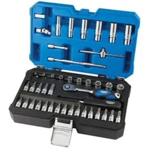 Draper 16446 Metric Socket Set, 1/4" Sq. Dr. (44 Piece) Dr-16446