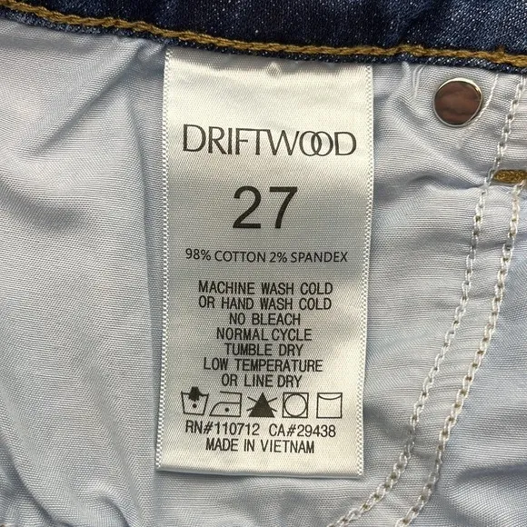 Driftwood Lulu Shorts Size 27