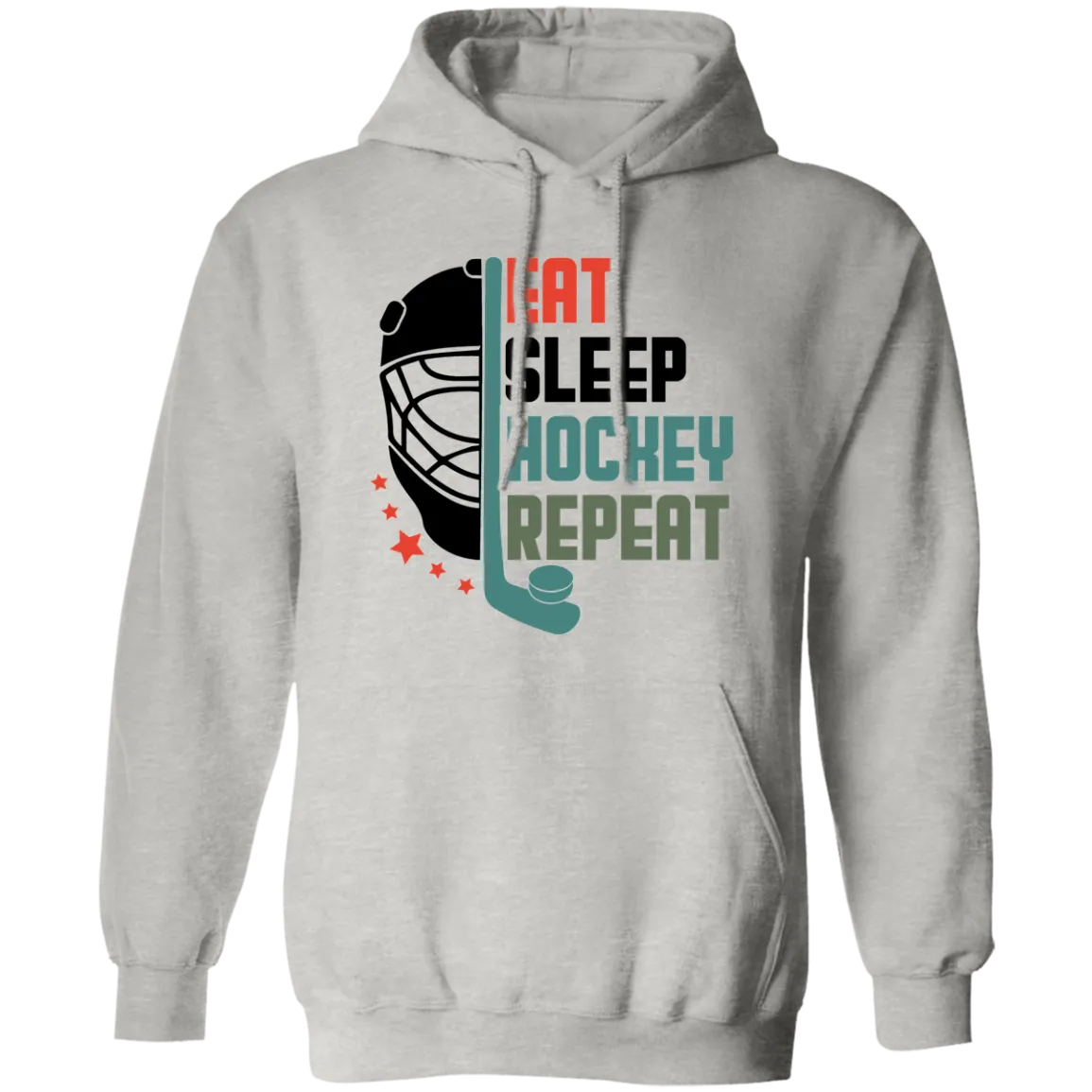 Eat Sleep Hockey Repeat Pullover Hoodie