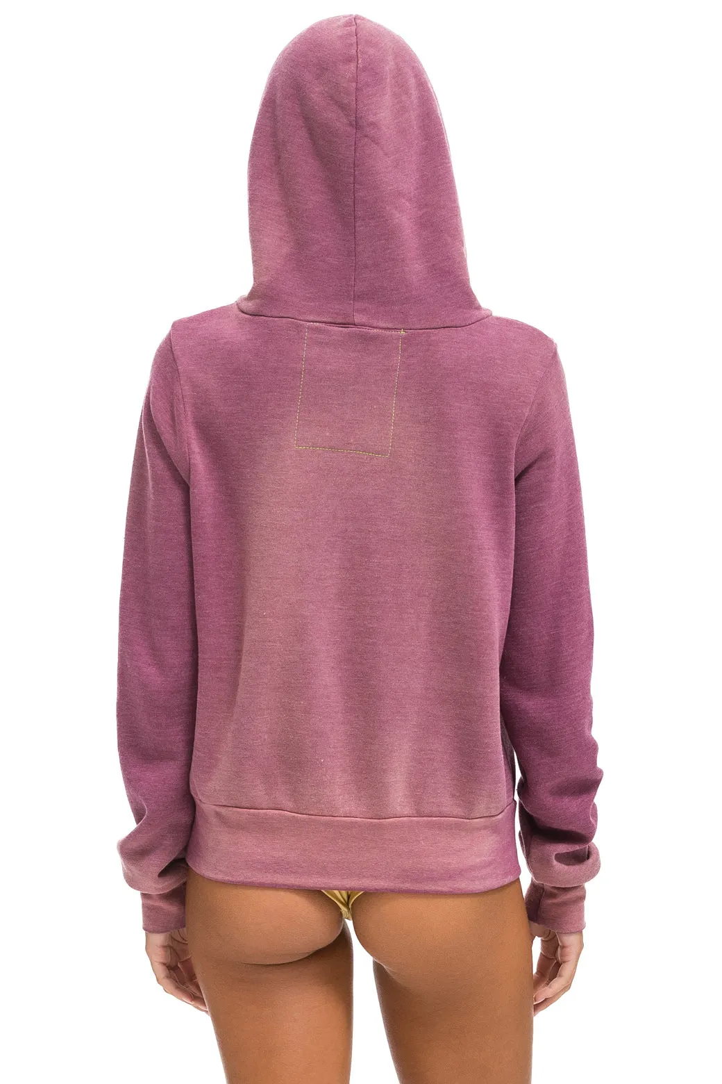 ESSENTIAL ZIP HOODIE - FADED BERRY