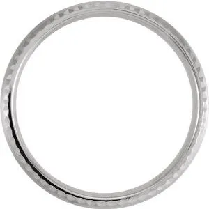 Faceted Edge Band with Satin Finish 52086 - 7 mm
