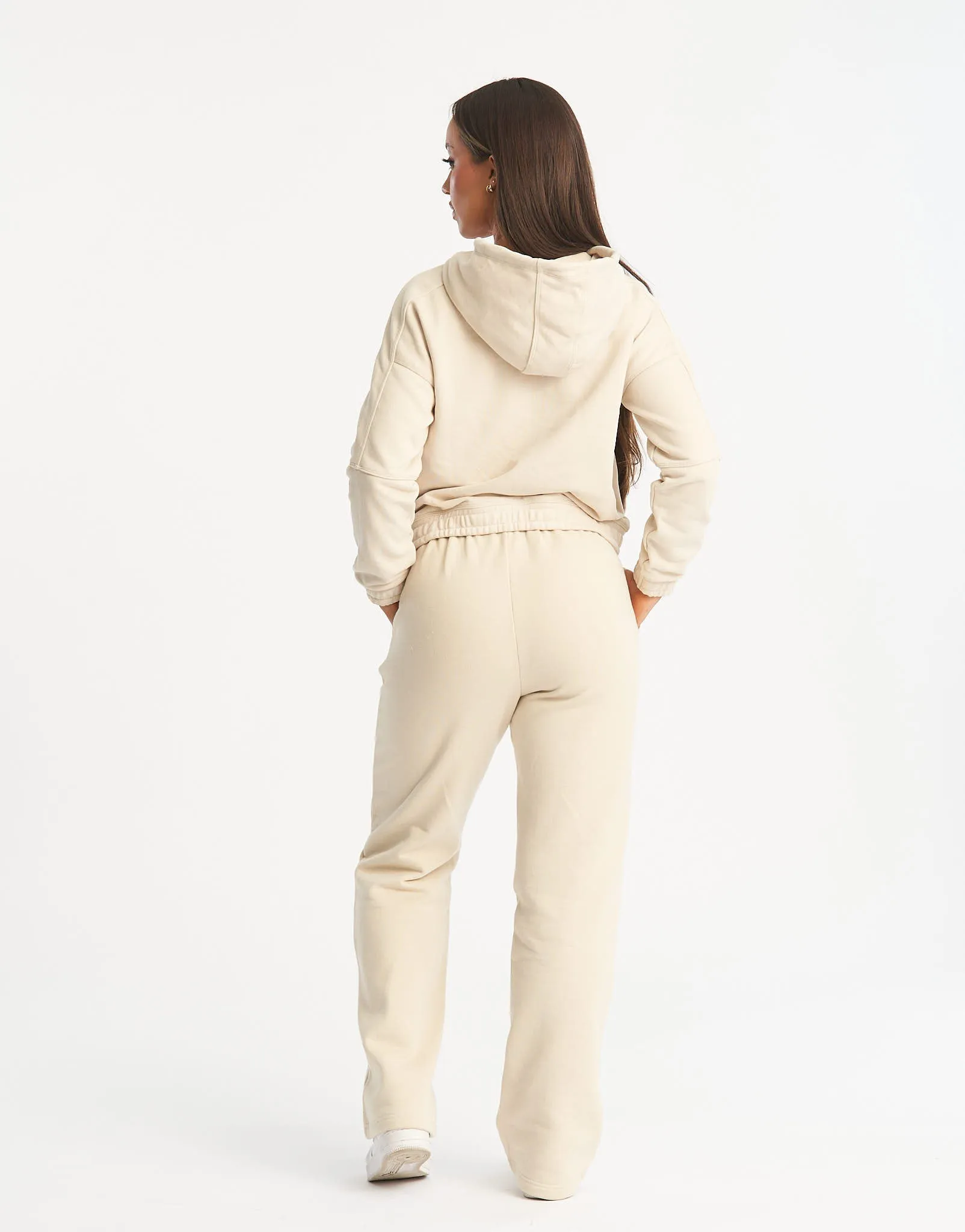 Flag Zip-Up Jacket - Oatmeal