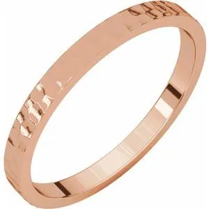 Flat Band with Hammer Finish 51530 - 2 mm - 6 mm