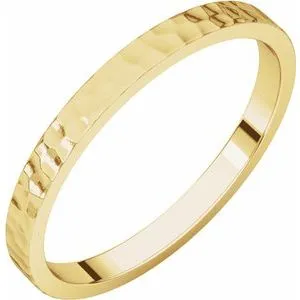 Flat Band with Hammer Finish 51530 - 2 mm - 6 mm