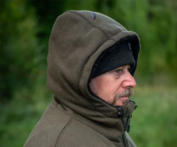 Fox Collection Sherpa Hoody Green/Black