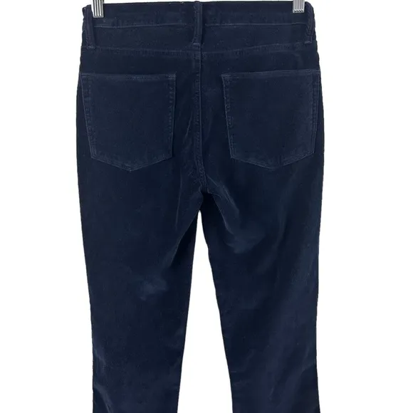FRAME Denim Le High Velvet Navy Skinny Jeans
