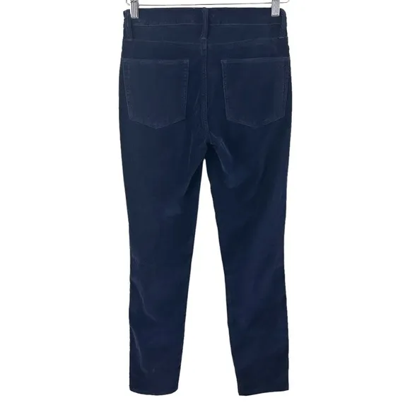 FRAME Denim Le High Velvet Navy Skinny Jeans