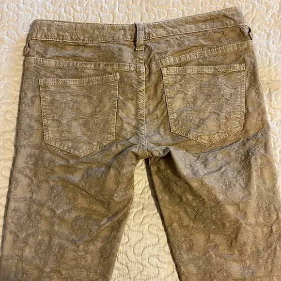 “FREE PEOPLE” Jacquard Skinny Ankle Jeans