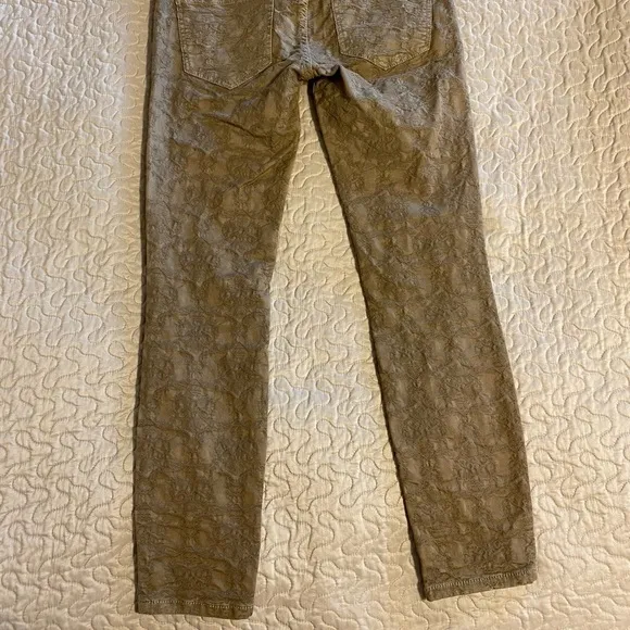 “FREE PEOPLE” Jacquard Skinny Ankle Jeans