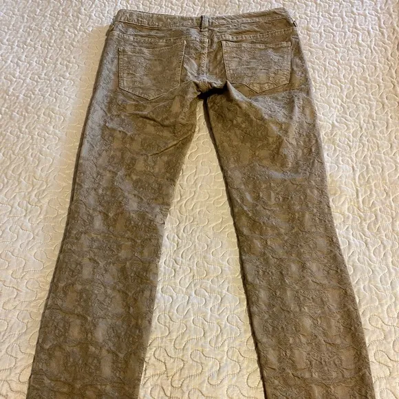 “FREE PEOPLE” Jacquard Skinny Ankle Jeans