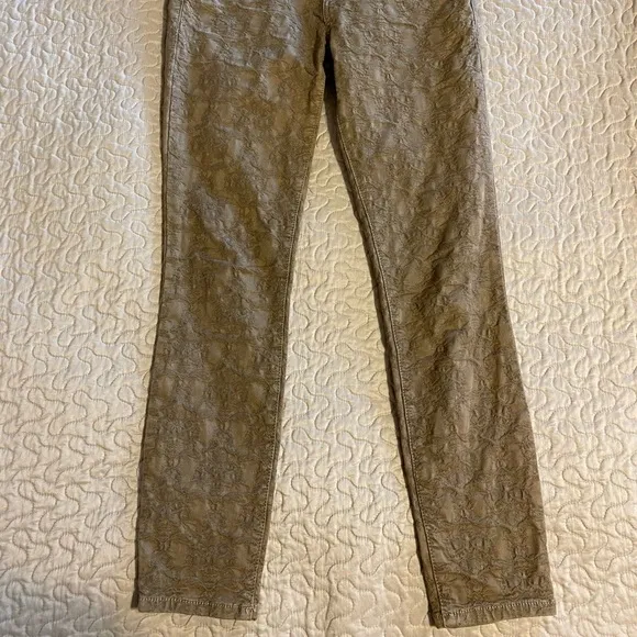 “FREE PEOPLE” Jacquard Skinny Ankle Jeans