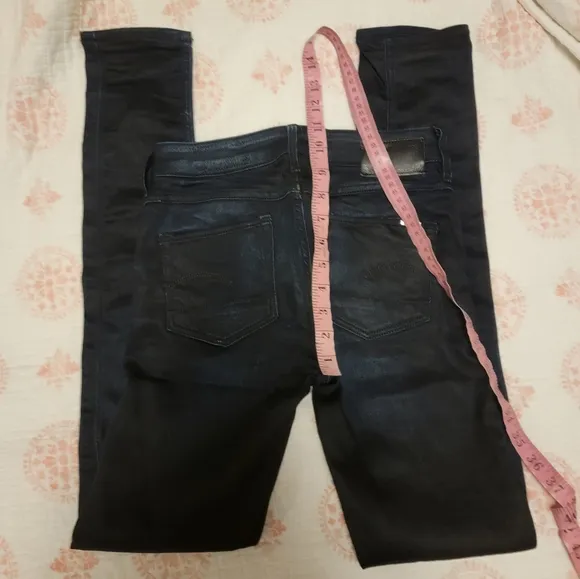 G Star Raw 3301 Coated Ombre Black &amp; Blue Jeans