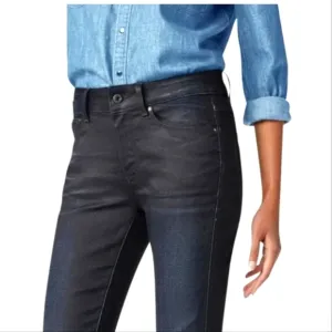 G Star Raw 3301 Coated Ombre Black &amp; Blue Jeans